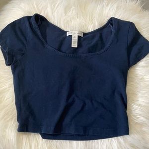 Blue Crop Top Size Small, Ambiance Apparel